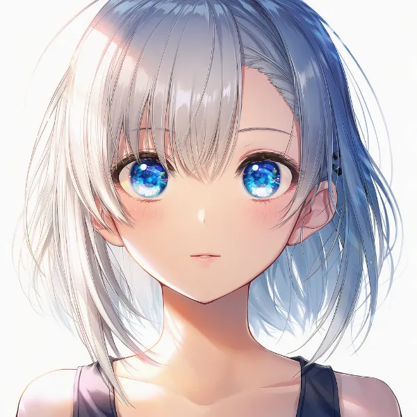 アシメ前髪|髪型プロンプト