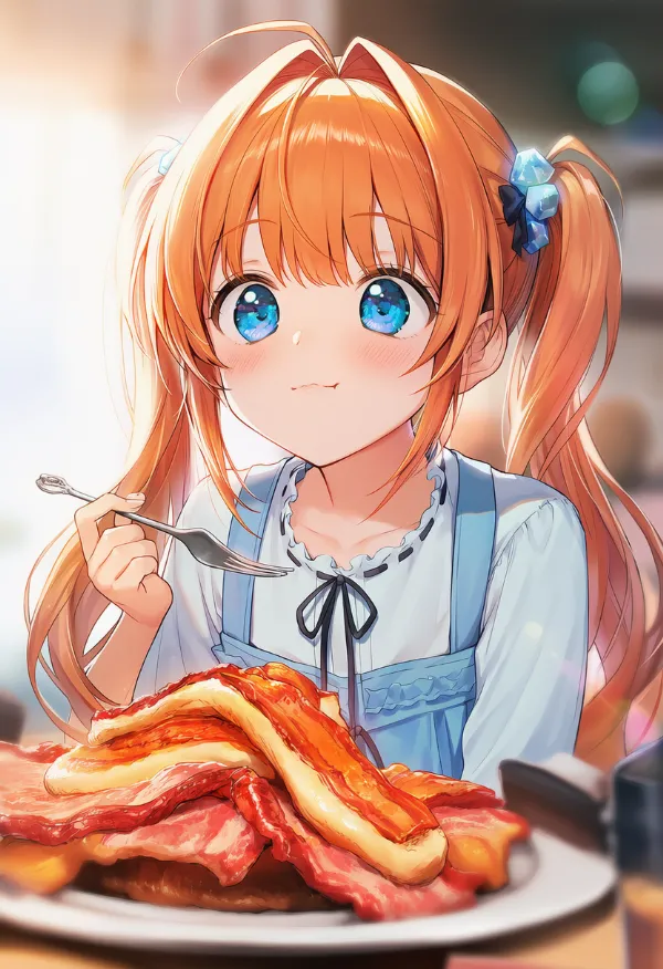 ベーコンのAIイラスト｜プロンプト紹介