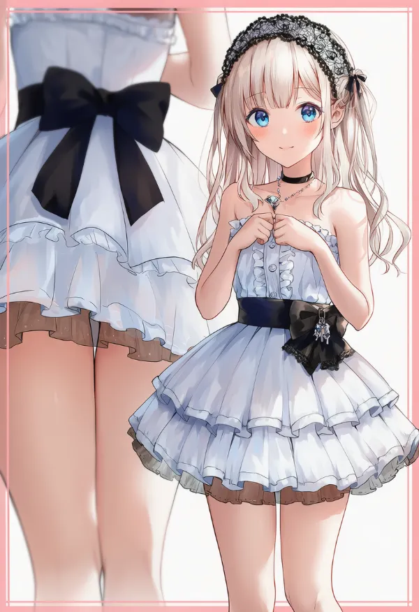 バレエコアファッションの服装プロンプト|AIイラスト