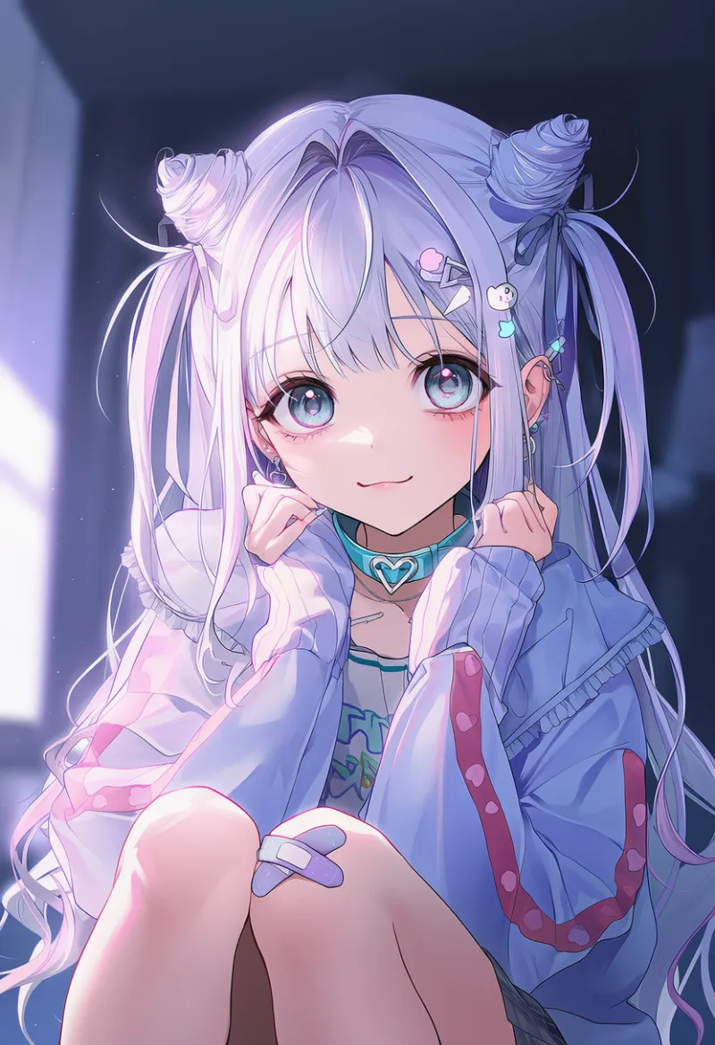 絆創膏のAIイラスト|病みかわいいファッションアイテムのプロンプト紹介