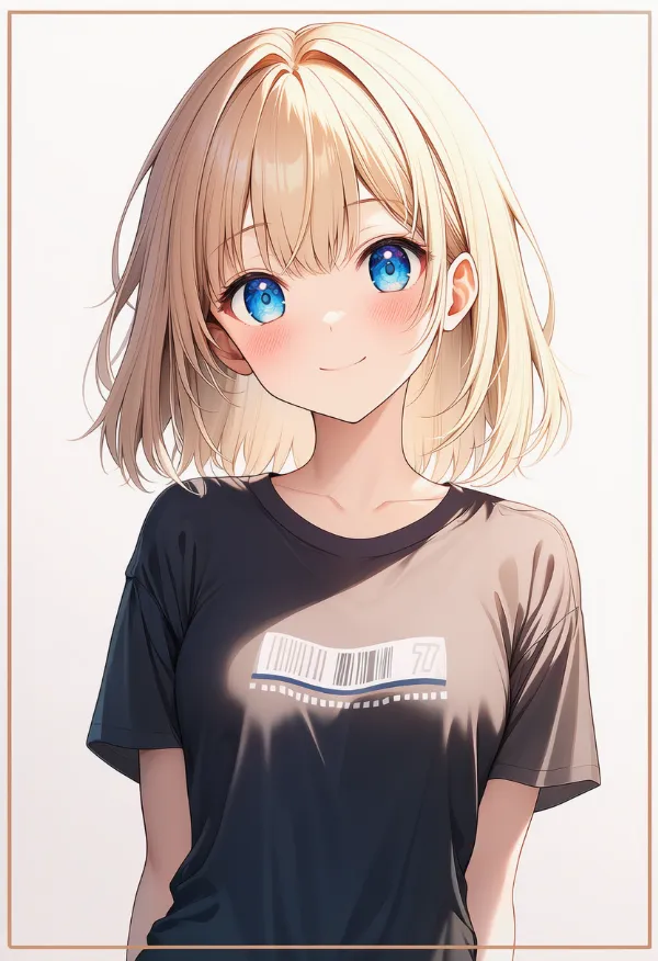 バーコードスキャンライン柄の服プロンプト｜AIイラスト