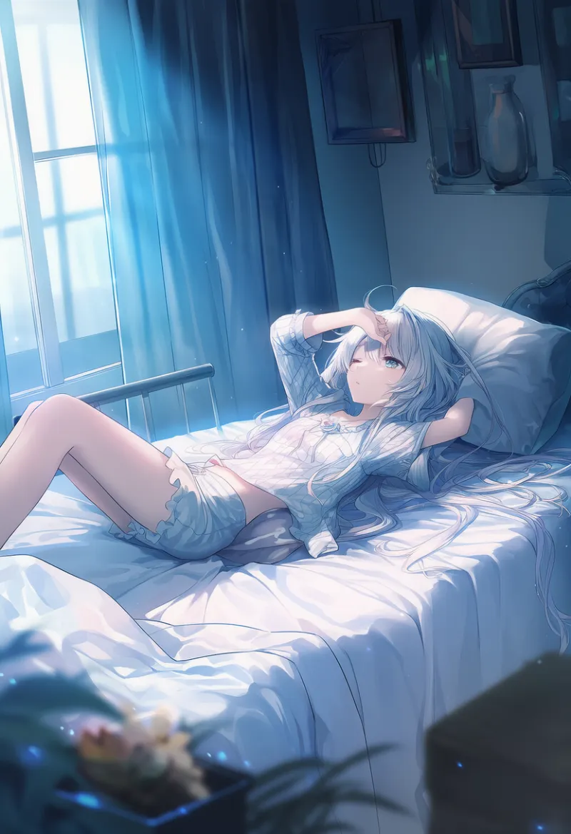 ベッドフレームを再現したAIイラストとプロンプト