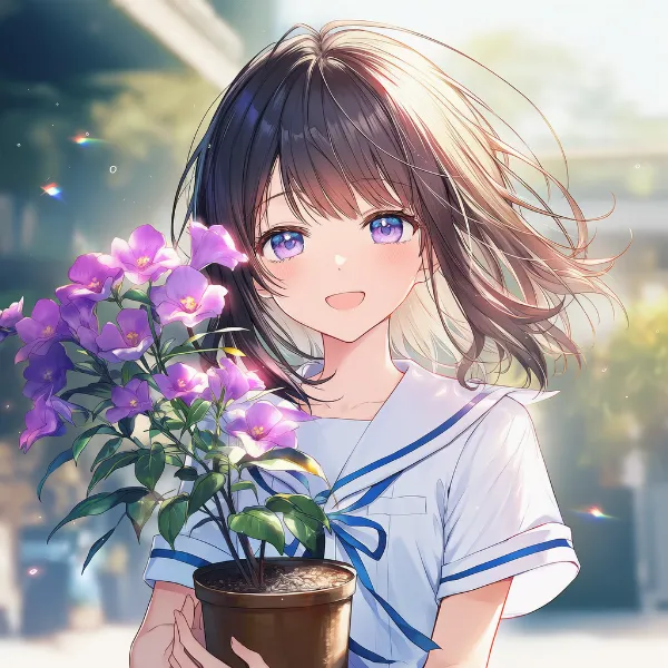 ベゴニアのプロンプト紹介｜一年草の花・AIイラスト