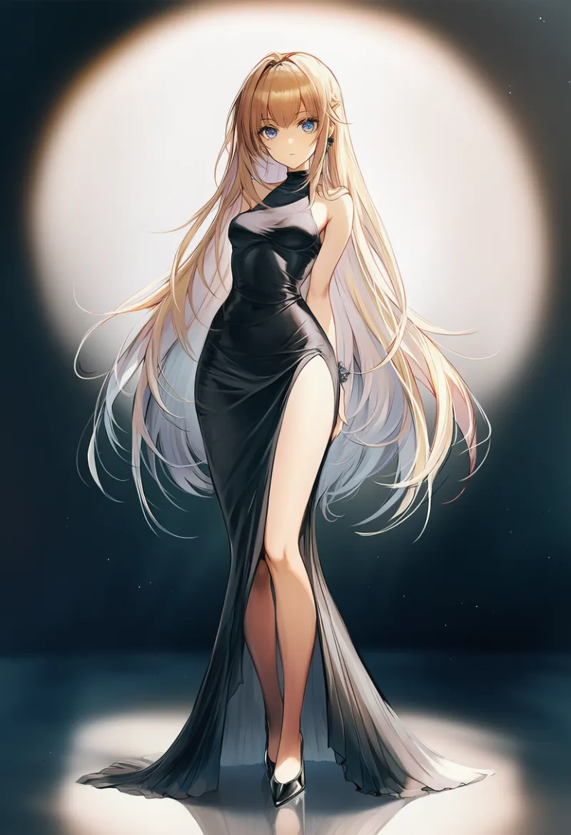 海外ファッションの視点によるボディコンドレスのAIイラスト作例(ハイファッション寄り)