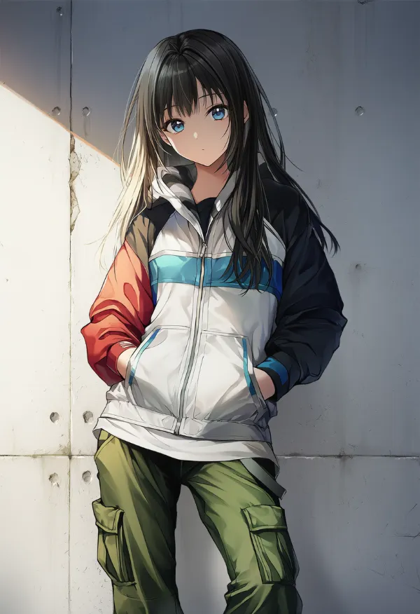 カーゴパンツのAIイラストとプロンプト紹介｜y2kファッションの組み合わせ