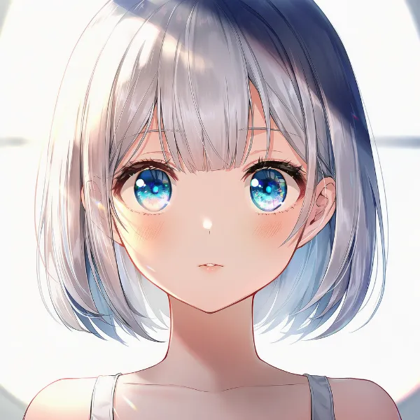 センター分けフラップ|前髪プロンプト