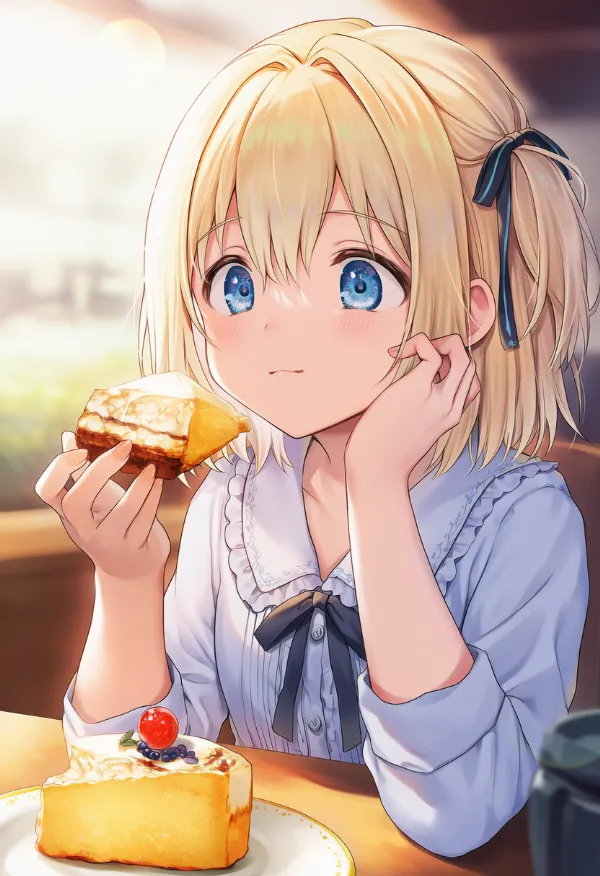 チーズケーキのAIイラスト｜プロンプト紹介