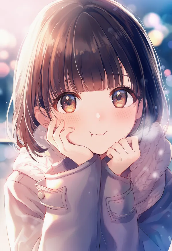 もぐもぐ(咀嚼)しているシーンのAIイラスト|プロンプト紹介