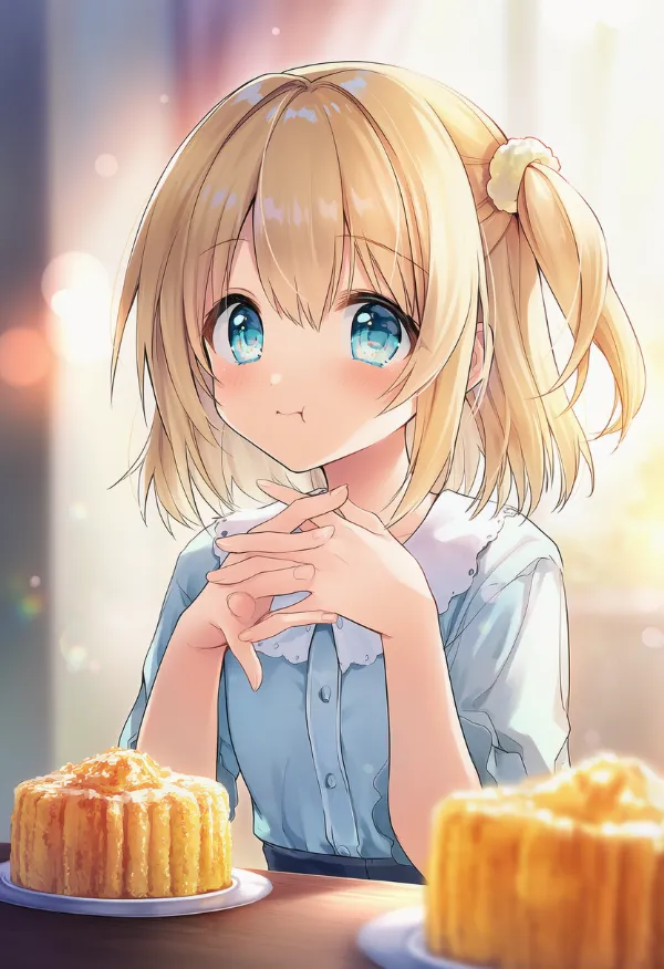 シフォンケーキのAIイラスト｜プロンプト紹介