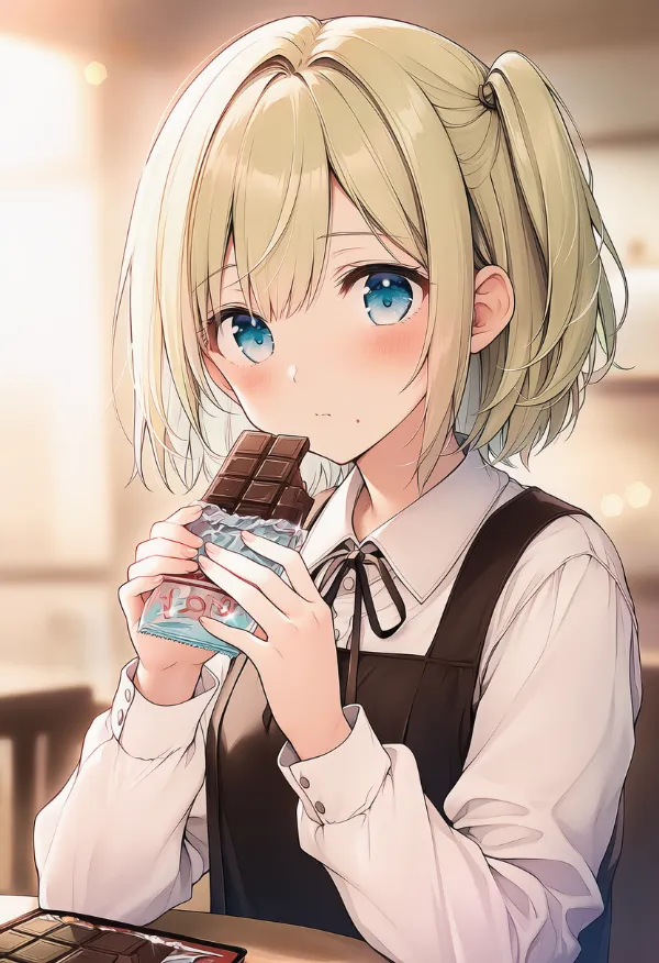 チョコレートバーのAIイラスト｜プロンプト紹介