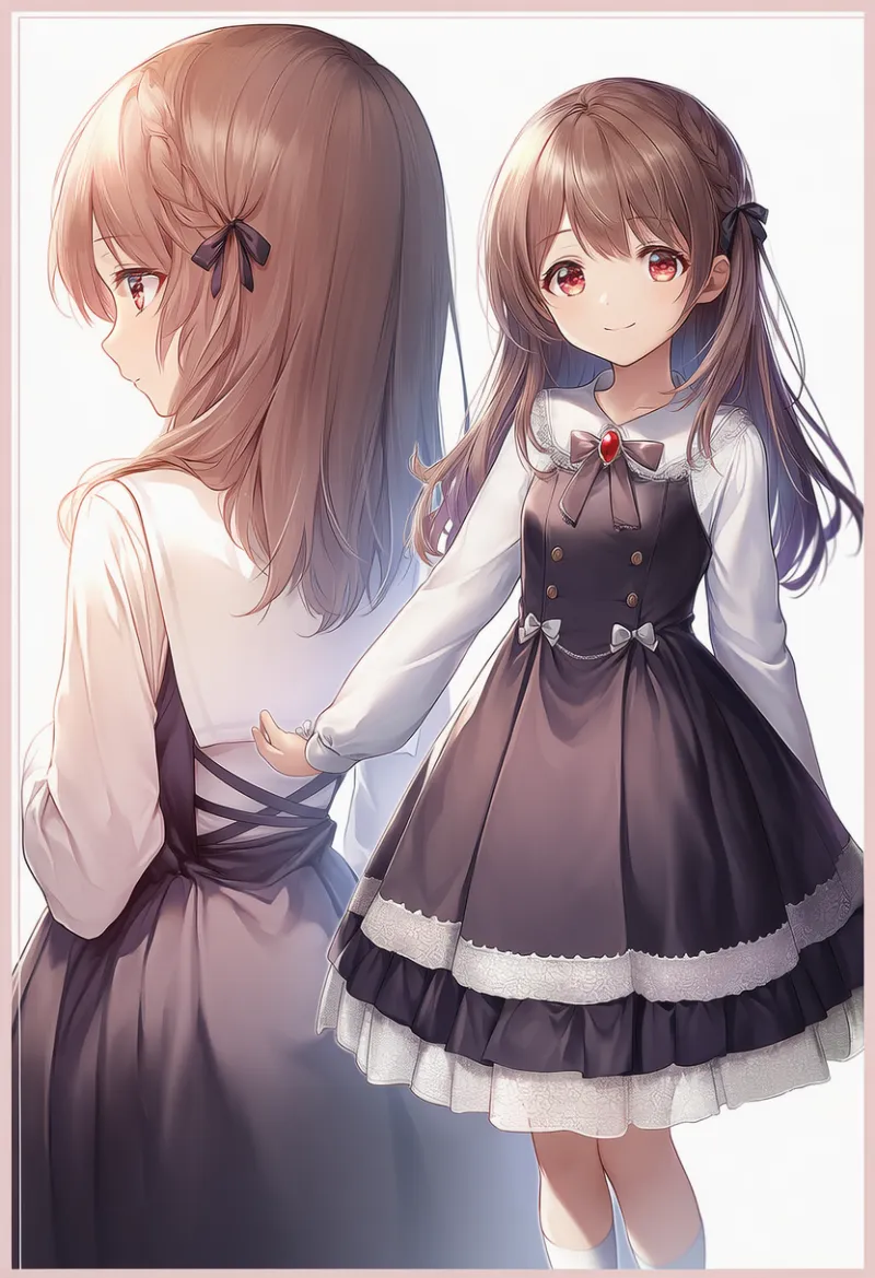 クラシックロリータのプロンプトとAIイラスト作例