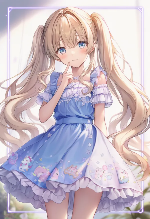 ユニコーン柄の服｜ゆめかわいいコーデのモチーフのプロンプト（AIイラスト）