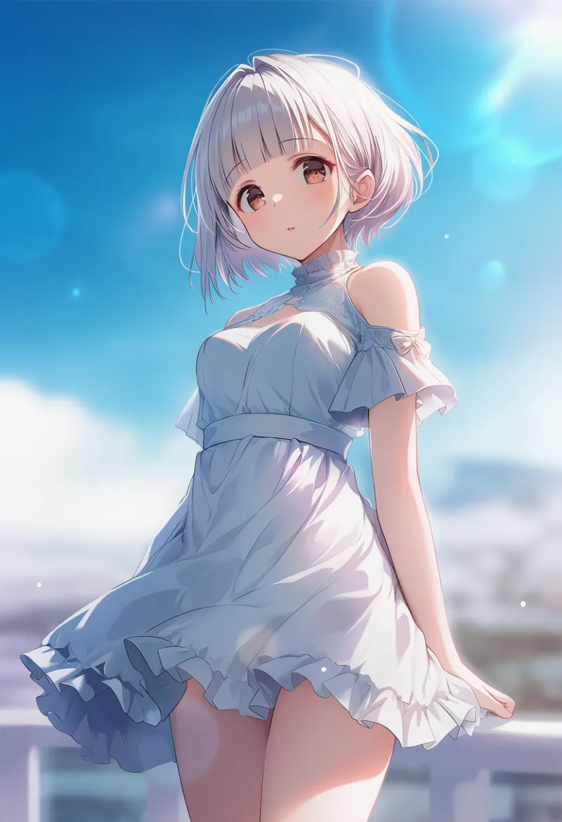 clothing cutout：カットアウト・服の一部が切り取られた服のプロンプト