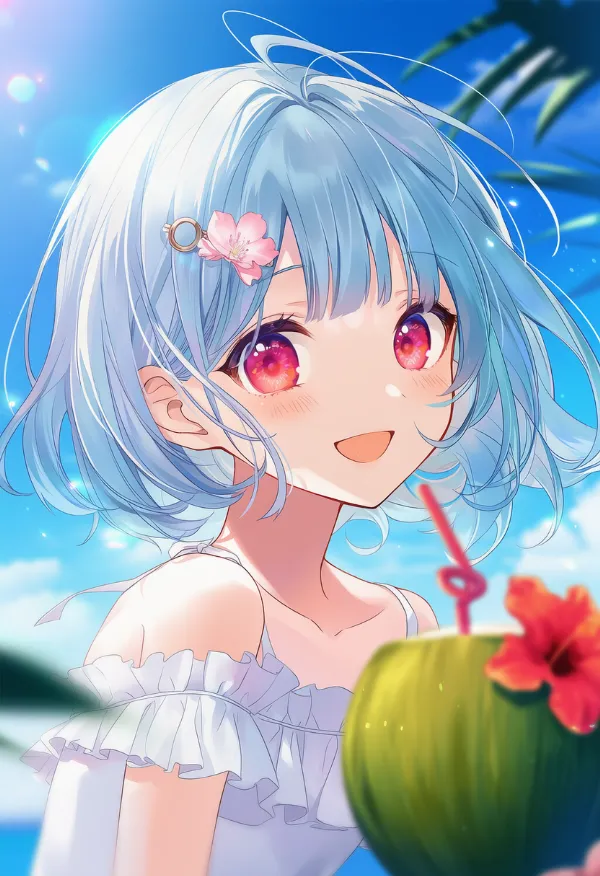 ココナッツのAIイラスト｜プロンプト紹介