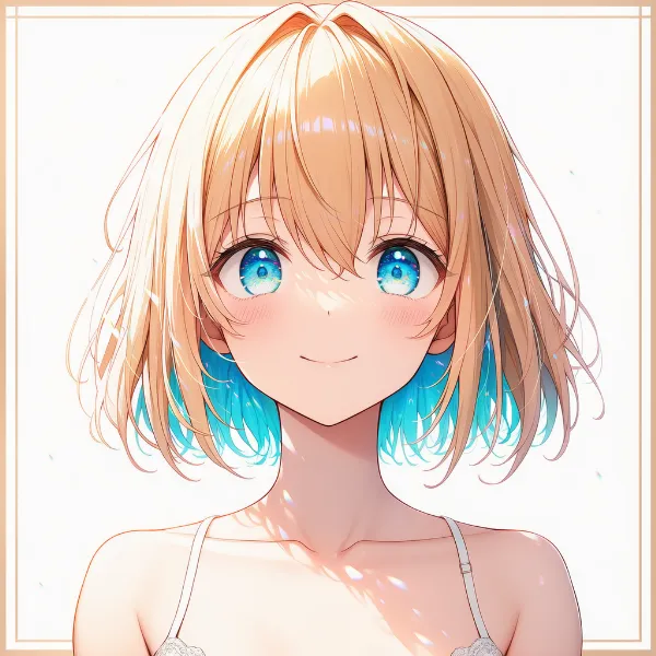 髪のインナーカラー|髪型プロンプト