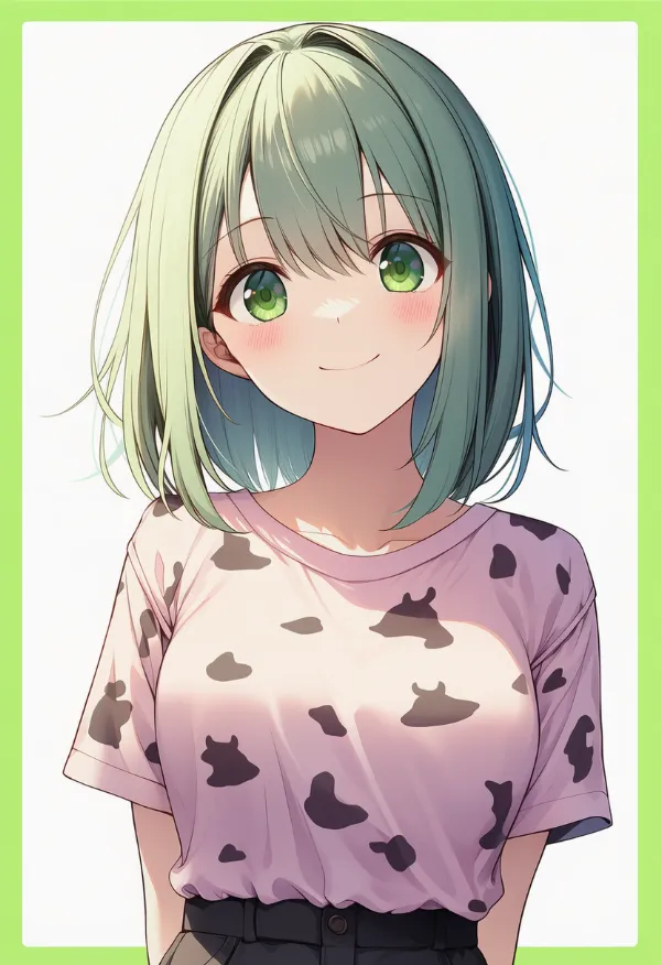 牛柄の服プロンプト｜AIイラスト