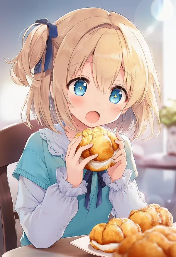 シュークリームのAIイラスト｜プロンプト紹介