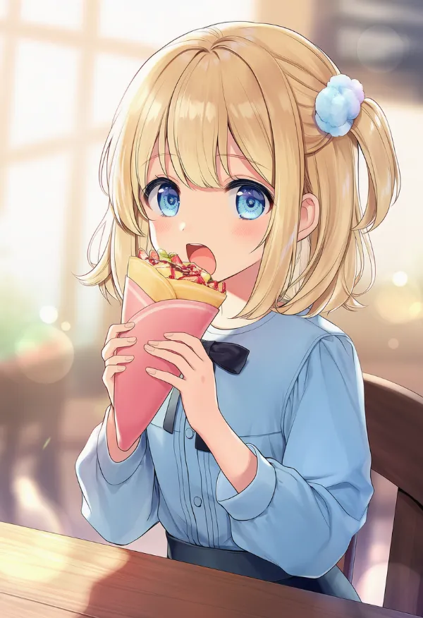 クレープのAIイラスト｜プロンプト紹介