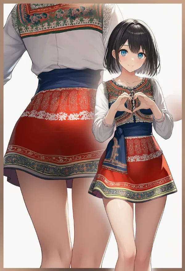 クロアチアの民族衣装のプロンプト｜AIイラスト作例