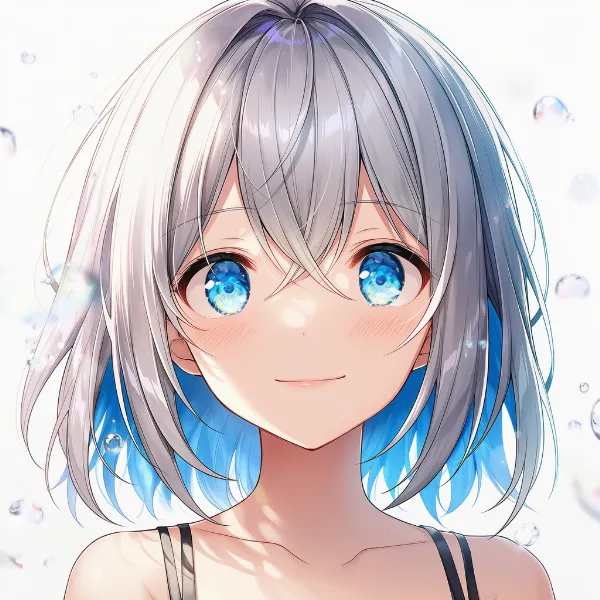 クロス前髪|髪型プロンプト