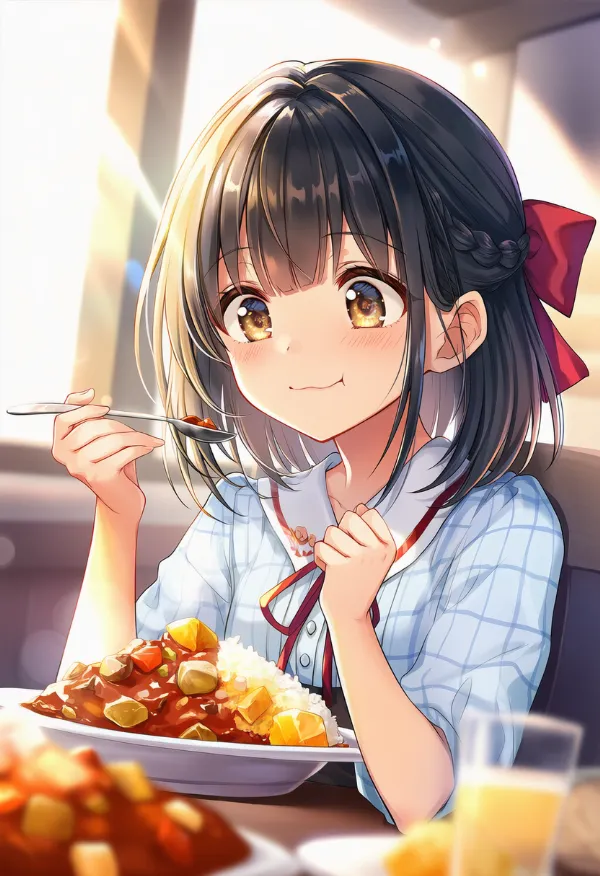 カレーライスのAIイラスト｜プロンプト紹介