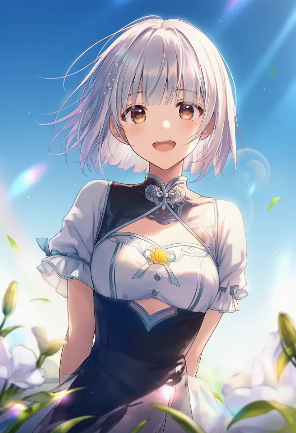 へそ上をカットアウトした服のプロンプトとAIイラスト