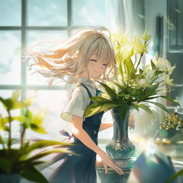 シンビジウムのプロンプト紹介｜熱帯・エキゾチック系の花・AIイラスト