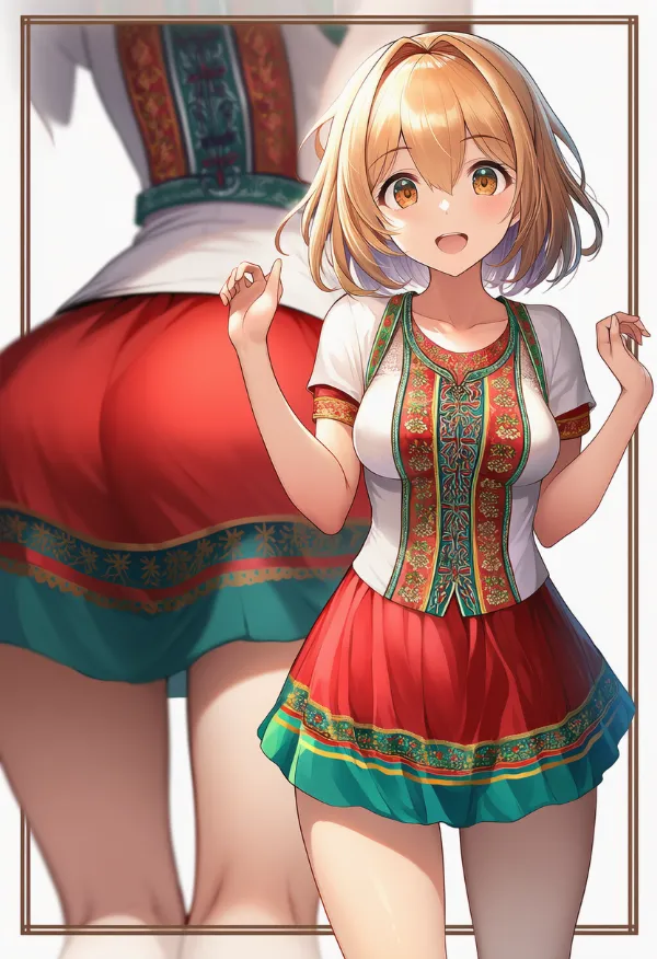 チェコの民族衣装のプロンプト｜AIイラスト作例