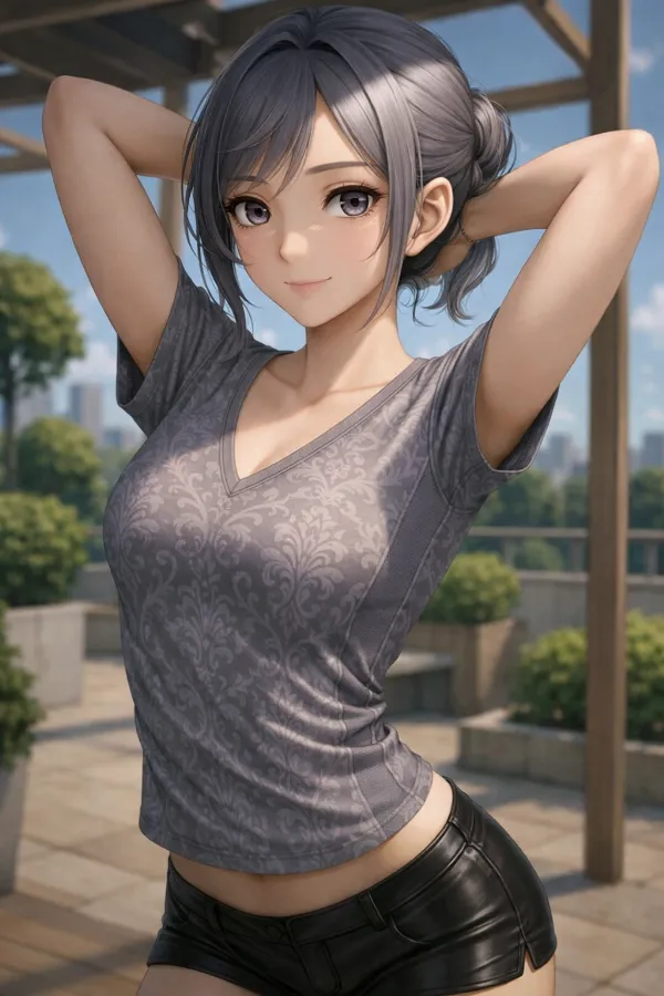 ダマスク柄の服プロンプト｜AIイラスト