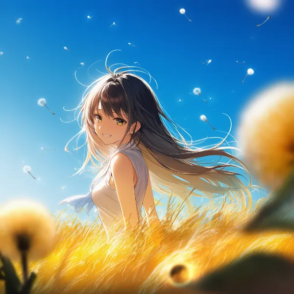 タンポポのプロンプト紹介｜野花・AIイラスト