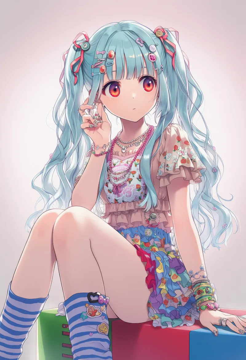 果物モチーフのデコラファッションのプロンプト|AIイラスト