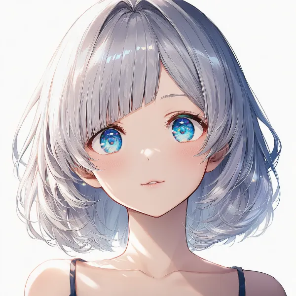 斜め前髪|髪型プロンプト