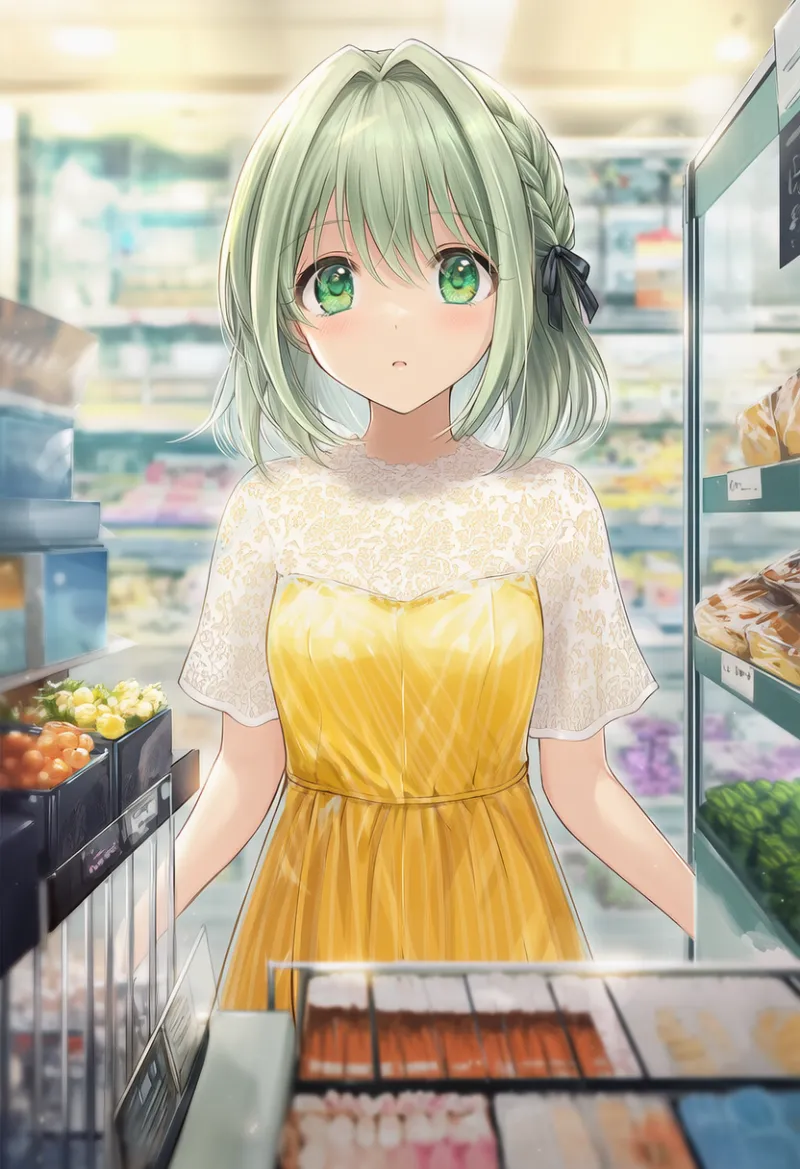 陳列ケースのAIイラスト作例とプロンプト紹介