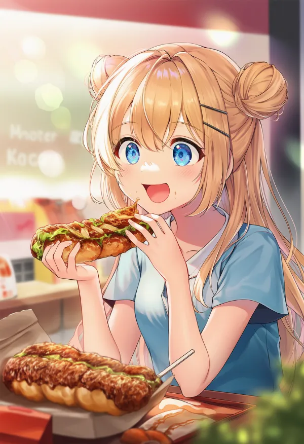 ドネルケバブのAIイラスト｜プロンプト紹介