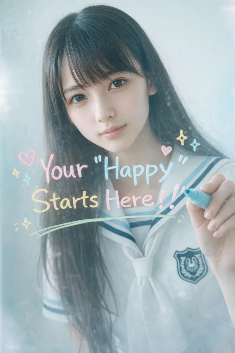 drawing on fourth wallの作例-4|GPT Image 1.5によるAI美女写真