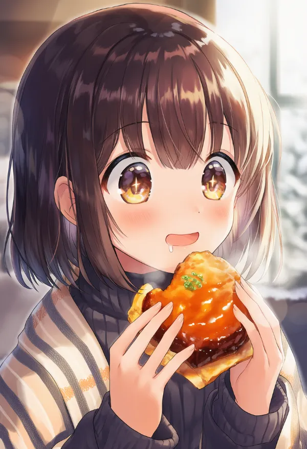 よだれを垂らすシーンのAIイラスト|プロンプト紹介