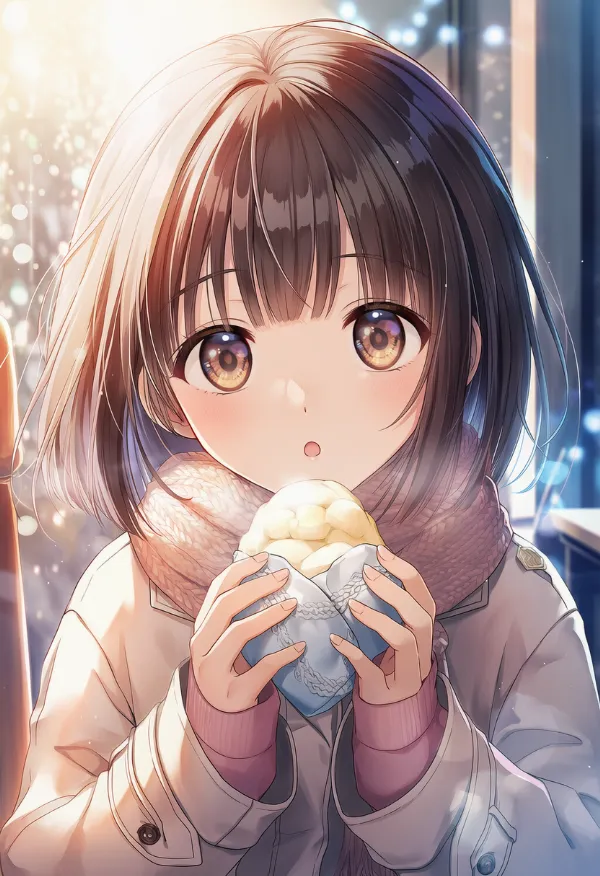 口の形、丸くぽかーんと開いた円形の口のAIイラスト|プロンプト紹介