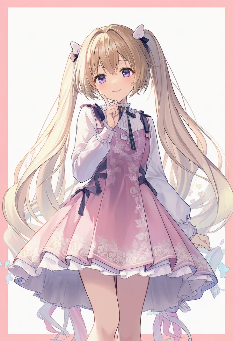 刺繍入りの服｜ゆめかわいいコーデのプロンプト（AIイラスト）