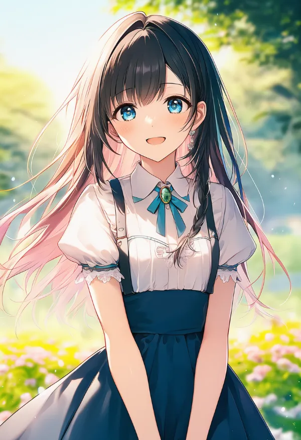 お嬢様ファッション|ウエストを絞ったデザインのプロンプトとAIイラスト