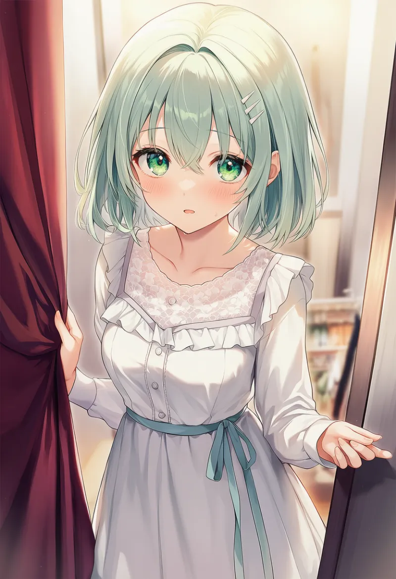 試着室のAIイラスト作例とプロンプト紹介