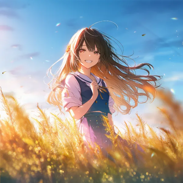 亜麻のプロンプト紹介｜野花・AIイラスト