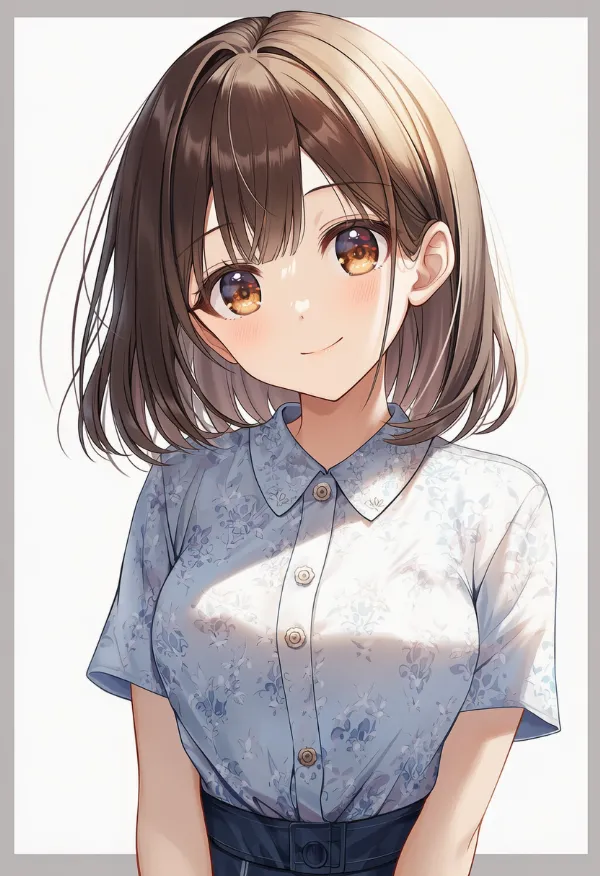 ユリの花柄の服プロンプト｜AIイラスト