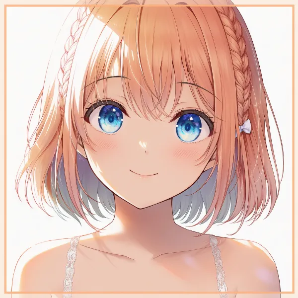 フロントブレイド|髪型プロンプト