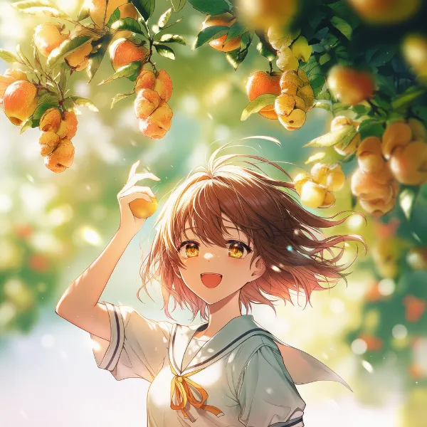 果樹のプロンプト紹介｜樹木のAIイラスト