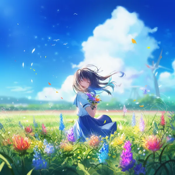 グラジオラスのプロンプト紹介｜球根花・AIイラスト