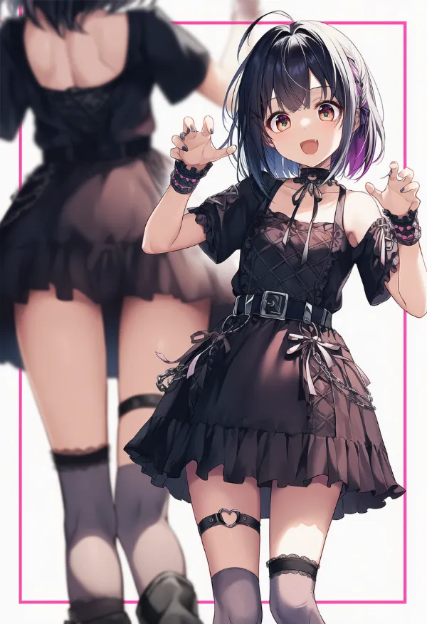 ゴシック系ファッションの服装プロンプト|AIイラスト