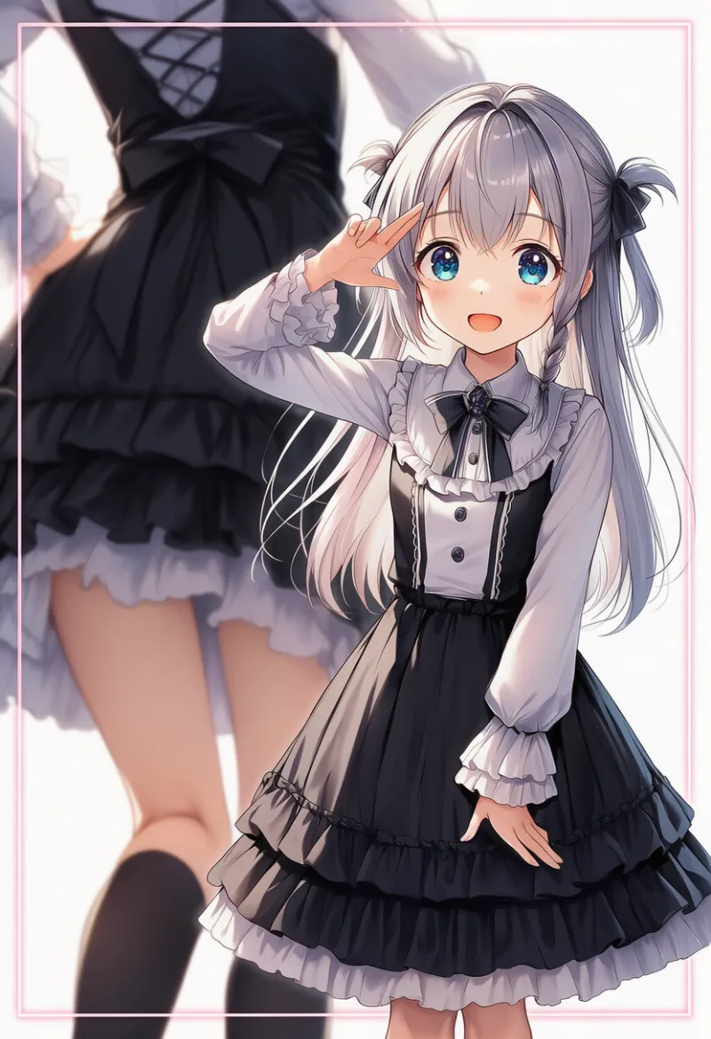 ゴシックロリータのプロンプトとAIイラスト作例