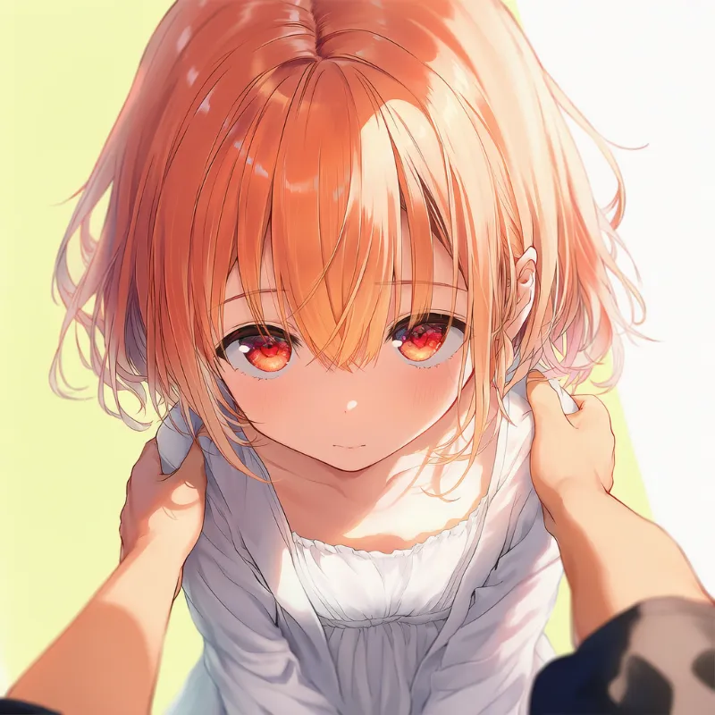 POV視点でメインキャラが掴まれる場合のサンプルプロンプトとAIイラスト