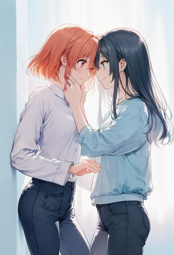 顎を掴むAIイラスト|プロンプト紹介