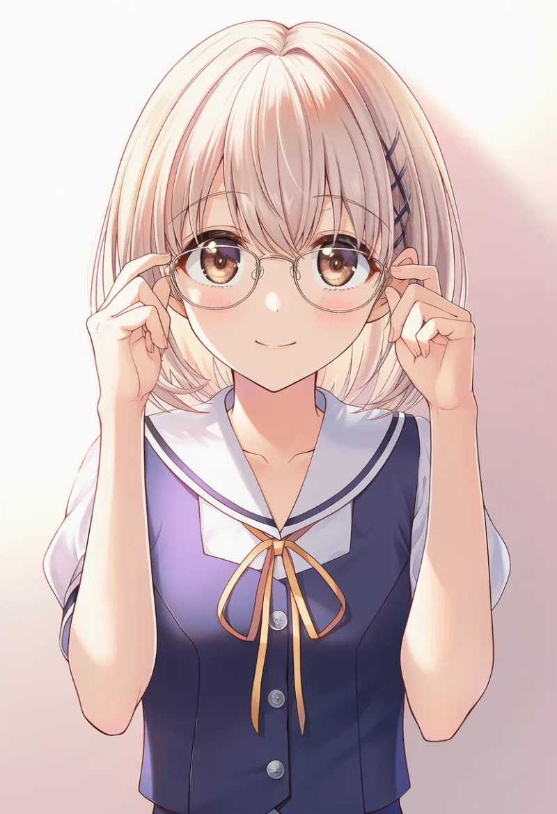 メガネを掴むAIイラスト|プロンプト紹介